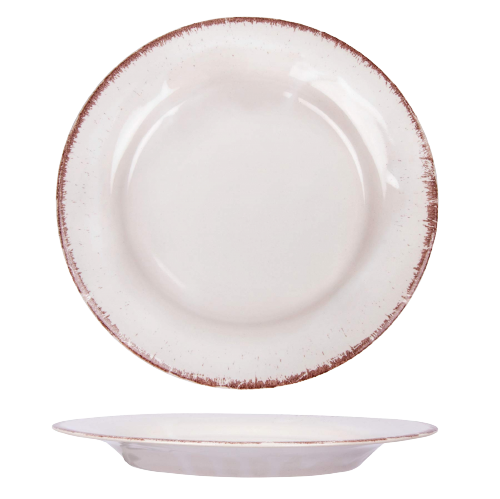 Set 6 Farfurii Glaze Alb-Lapte 22cm 2