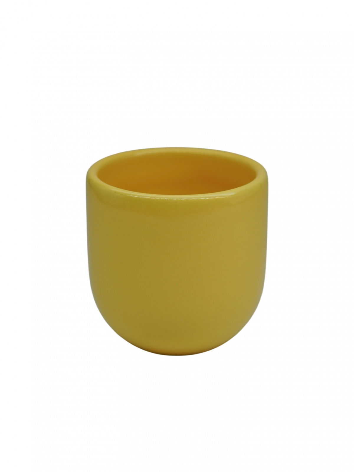 Pahar Cafea NOVUM Amber Solaris (Galben Amber Elegant) Gresie Ceramica Glazurata Manual ceasca espresso cappucino, 250 ml