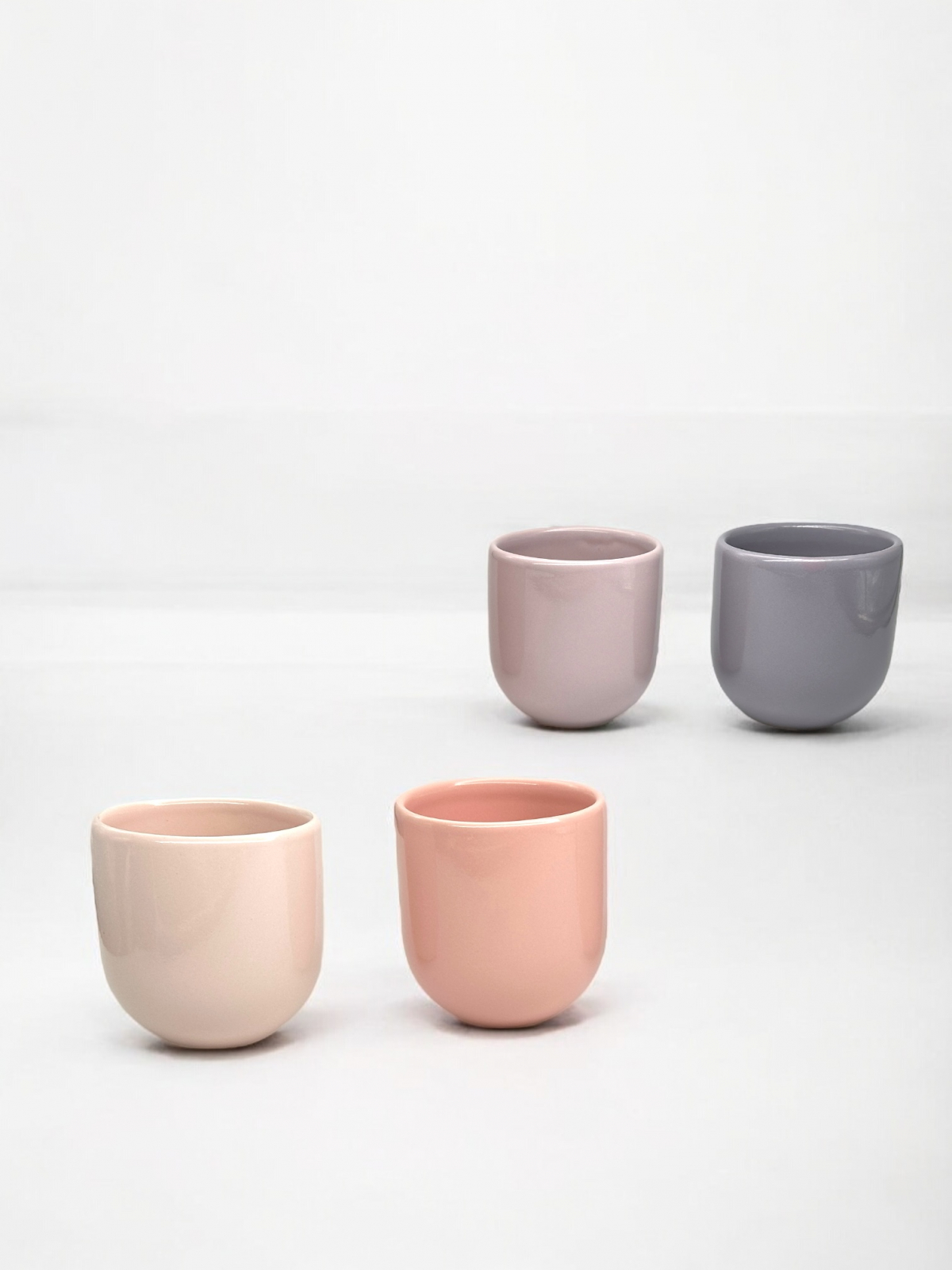 SET 4 PAHARE CAFEA CERAMICA NOVUM SPRINGTIME PASTEL 250ML 3