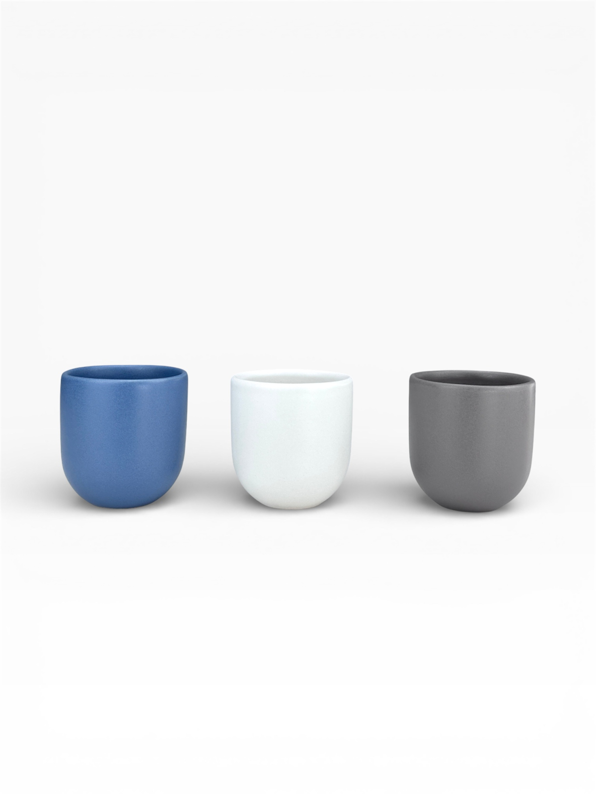 Set 3 cesti cafea Pahare Novum Trio Nimbus, glazura mata, 250ml