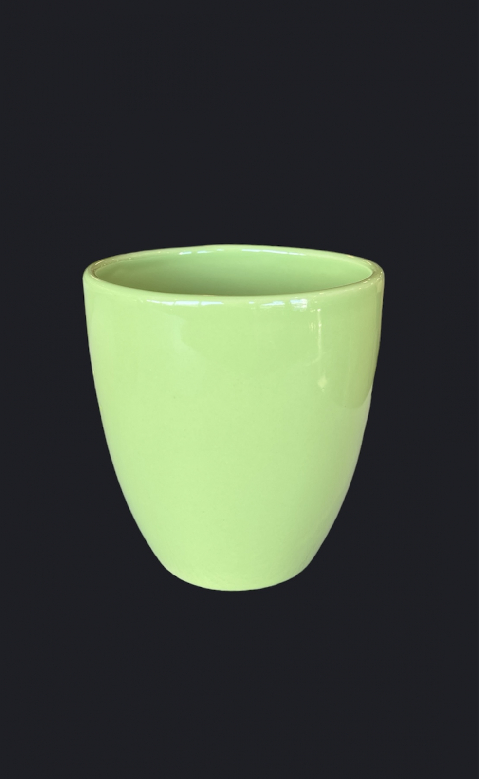 Ghiveci HOME Verde Lime (Diametru 13cm Inaltime 14cm) masca ceramica flori 2