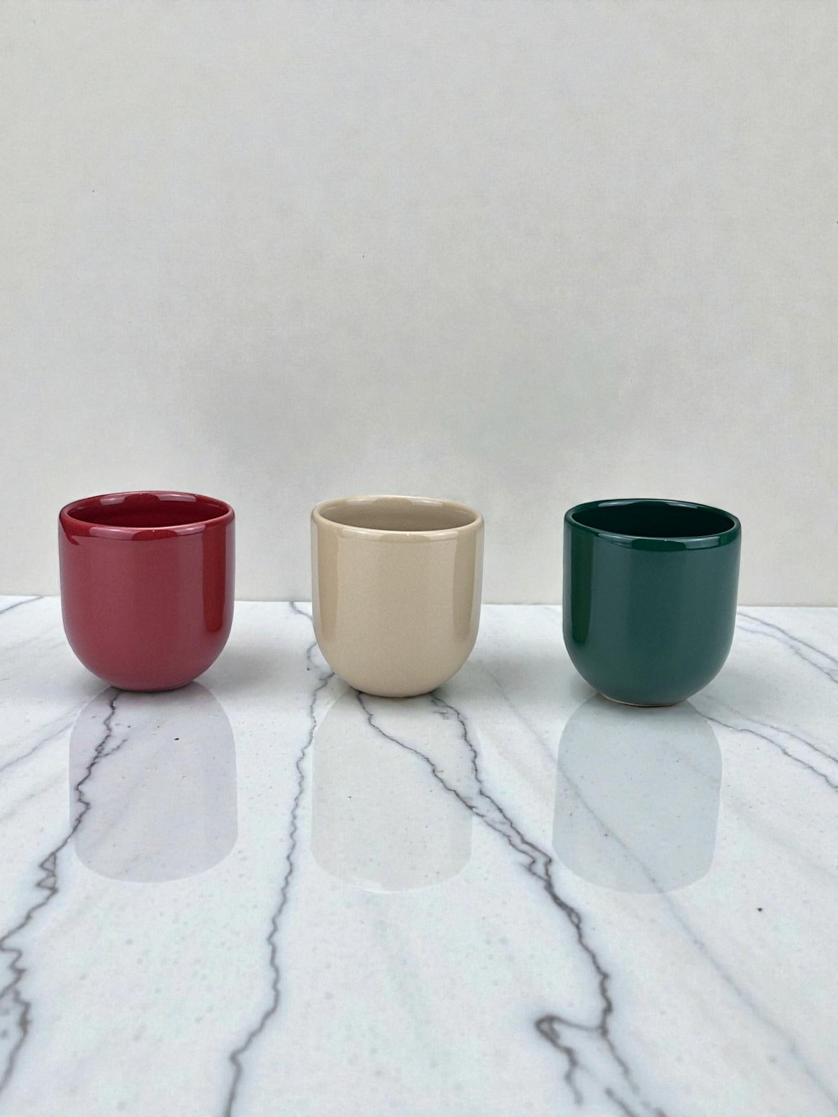 Set 3 Pahare Craciun, Novum, 250ml, Gresie Ceramica Glazurata Manual 3