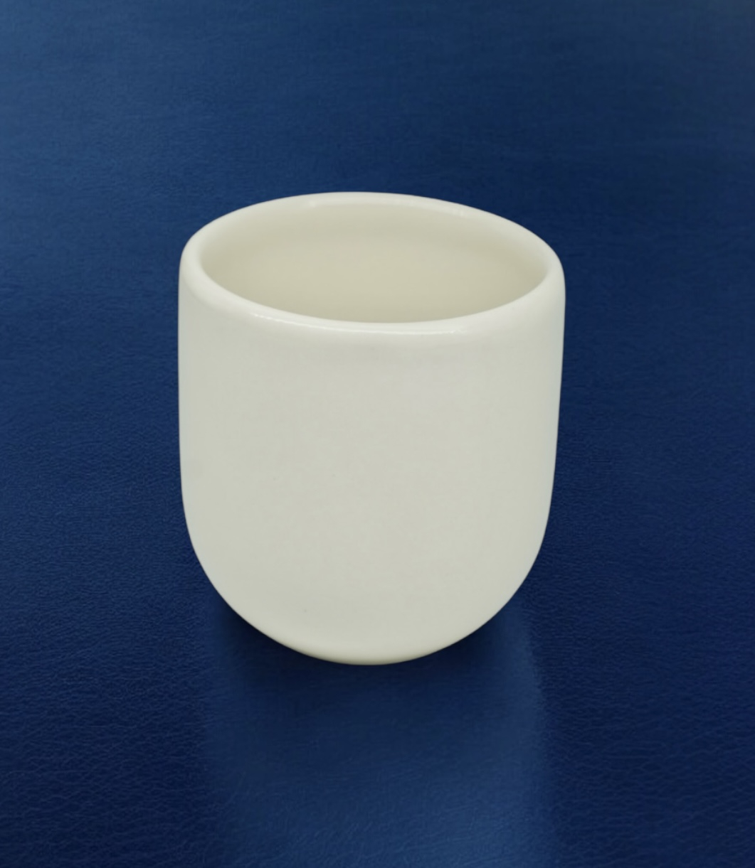Pahar Cafea NOVUM White Jasmine 250 ml (Alb Iasomie, Lapte, Vanilie, Lucios) Gresie Ceramica Glazurata Manual 3