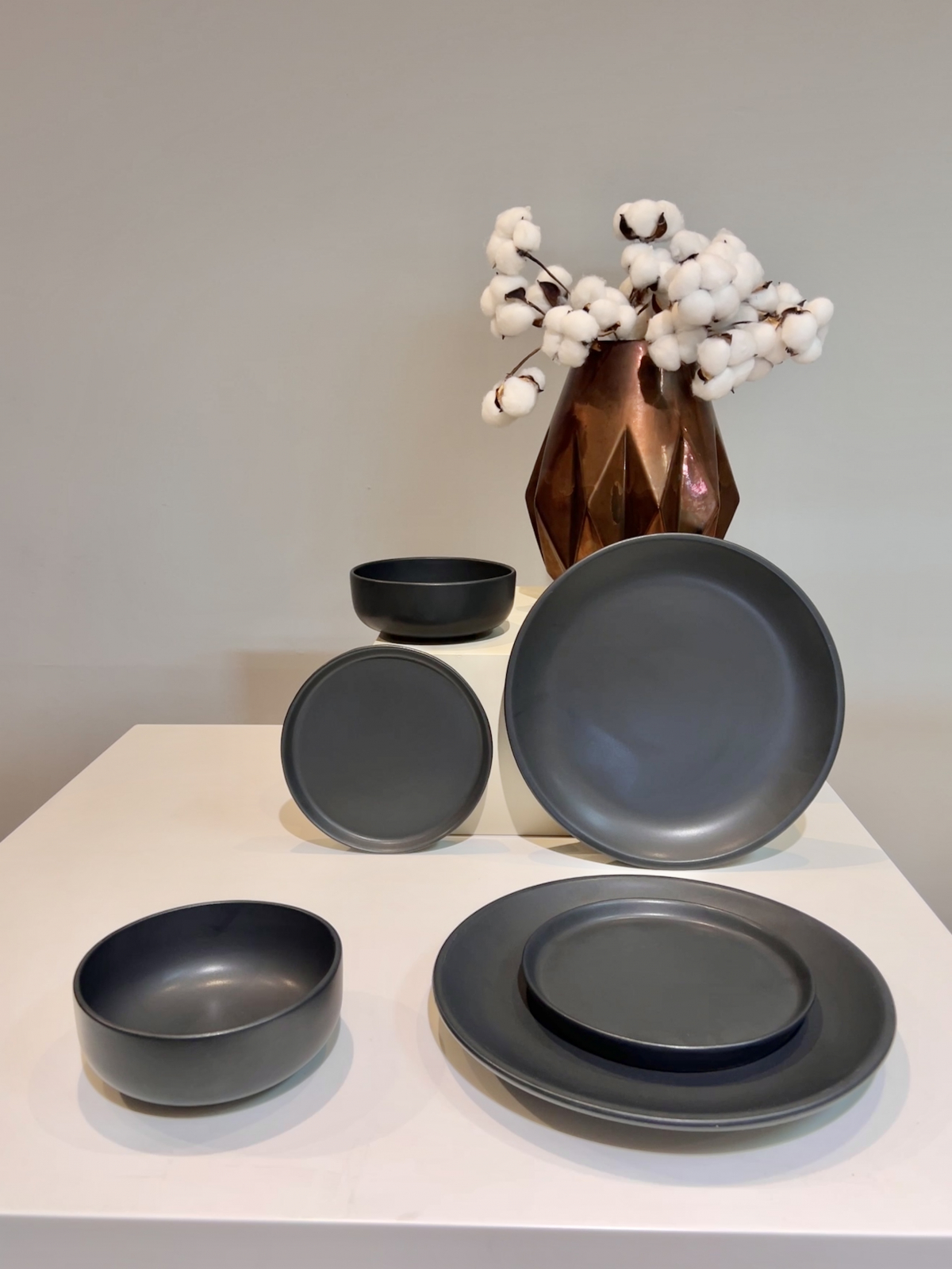 Set 2 Piese Vulcano DUO Lucios (Platou 29cm+Farfurie Lucioasa 20cm) 6