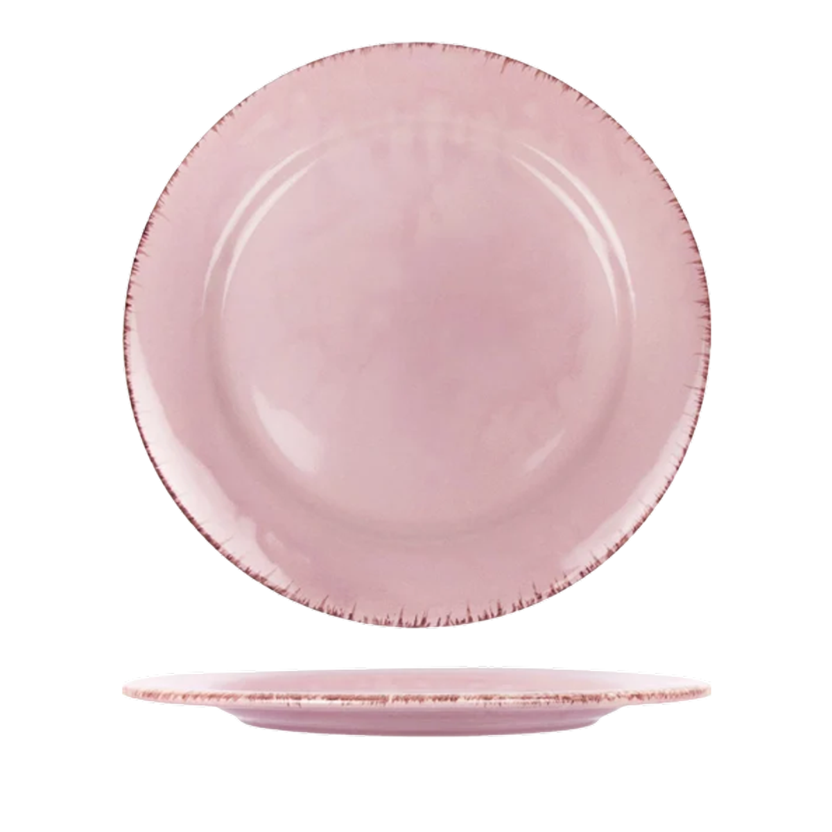 Platou Glaze Roz-Pal 30cm (glazura scurgere, lac ceramic protector)