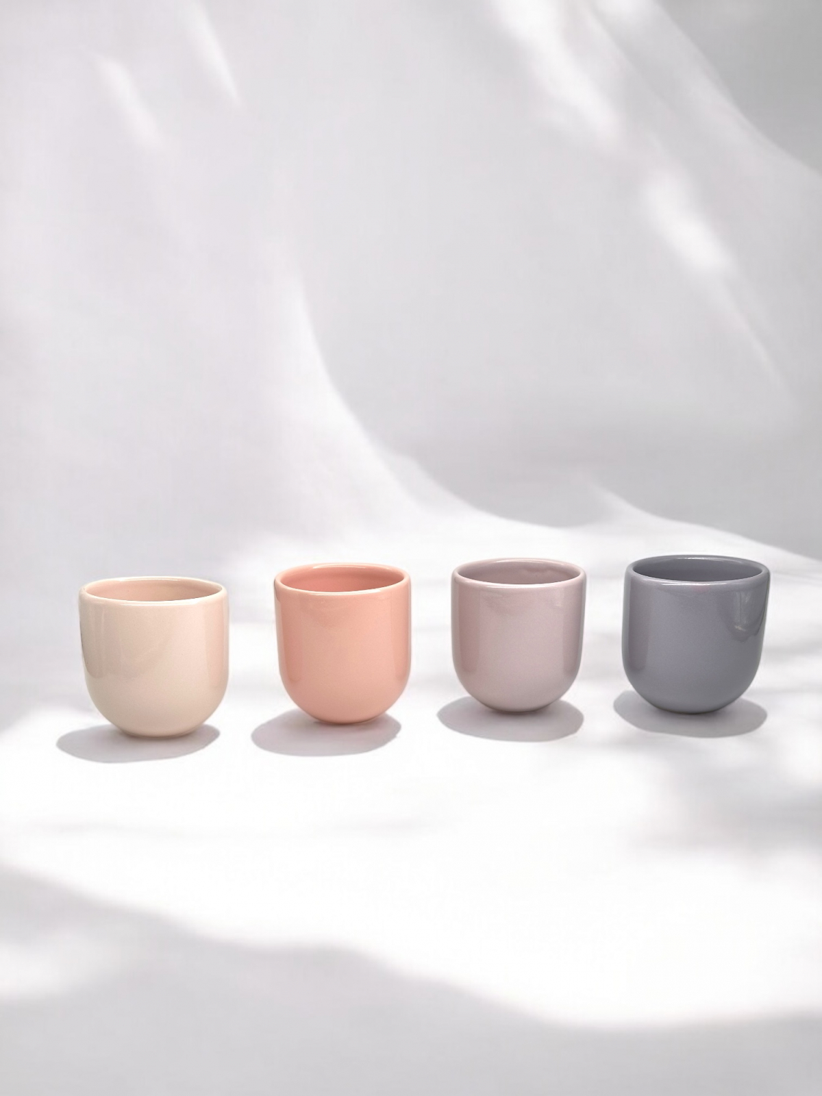 SET 4 PAHARE CAFEA CERAMICA NOVUM SPRINGTIME PASTEL 250ML 4