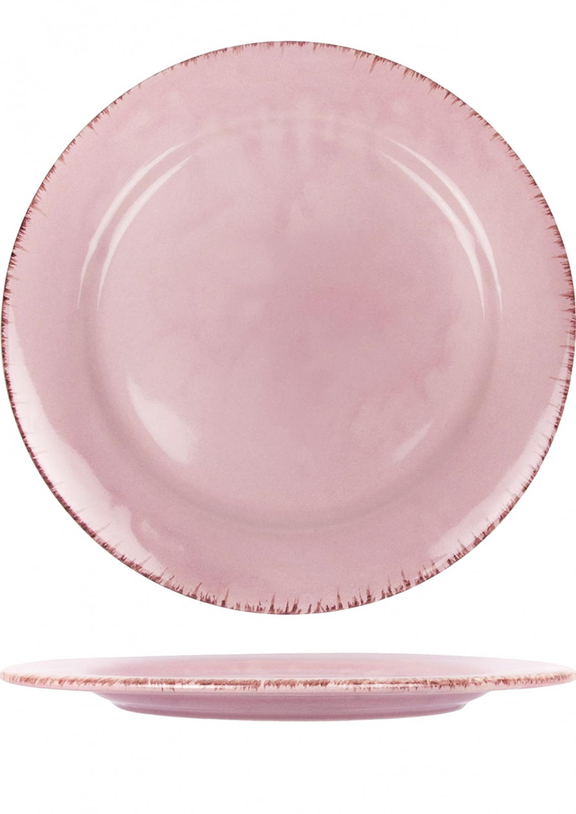 Platou Glaze Roz-Pal 30cm (glazura scurgere, lac ceramic protector) 6