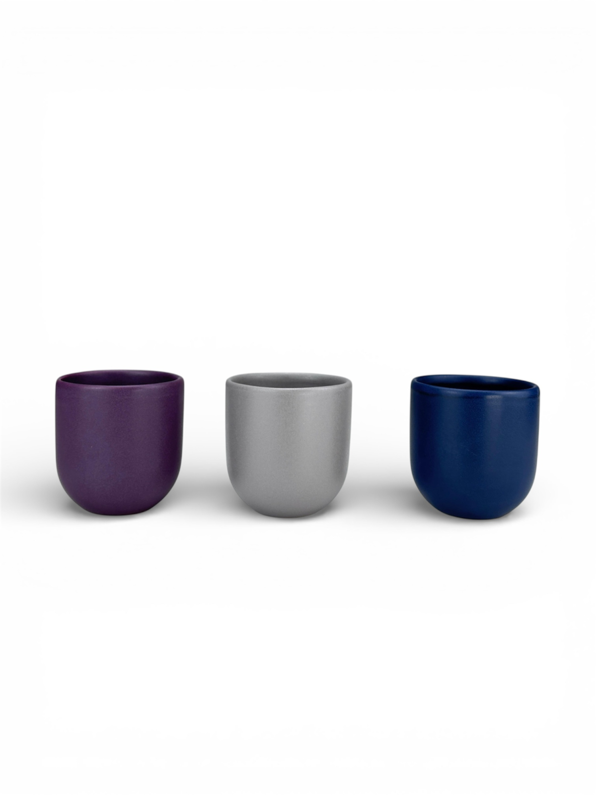 Set 3 cesti cafea Pahare Novum Trio Cosmopolit, glazura mata, 250ml