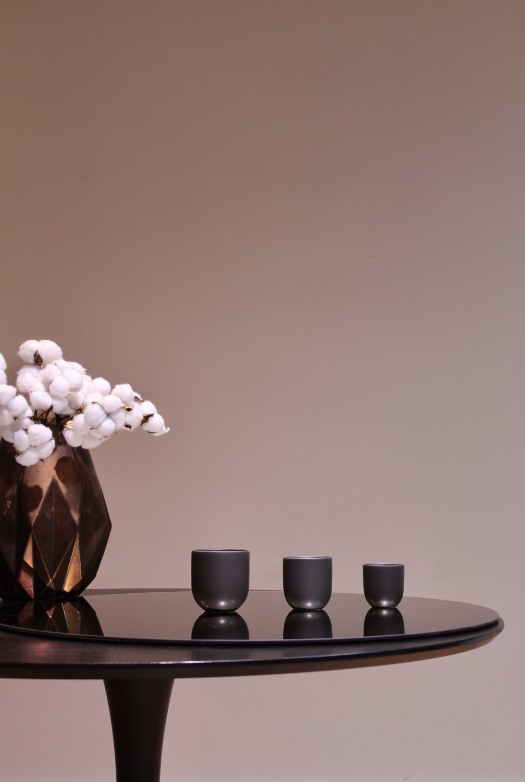 Set 2 Pahare Mari Ceramica Novum Vulcano 250ml, Negru Carbon Mat (Cappuccino, Flat White, Latte) 6