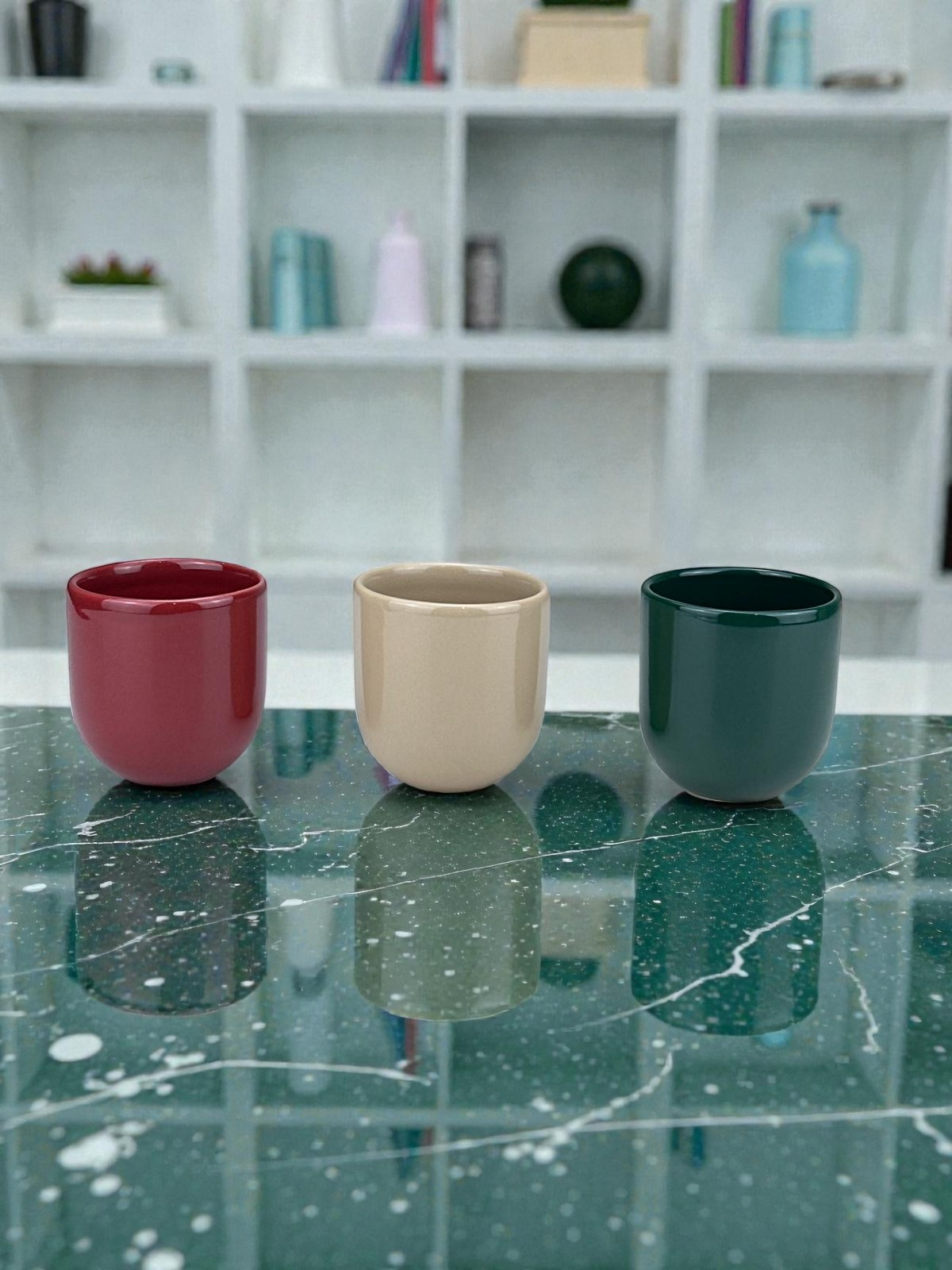Set 3 Pahare Craciun, Novum, 250ml, Gresie Ceramica Glazurata Manual 2