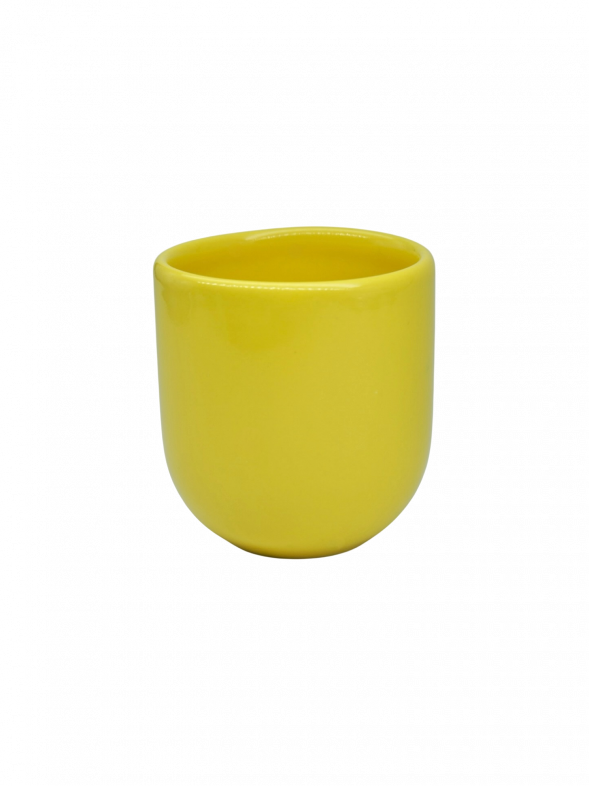 Pahar Cafea NOVUM Lemon Elixir 250 ml (Galben Elixir de Lamaie) Gresie Ceramica Glazurata Manual, ceasca cafea espresso, cappucino