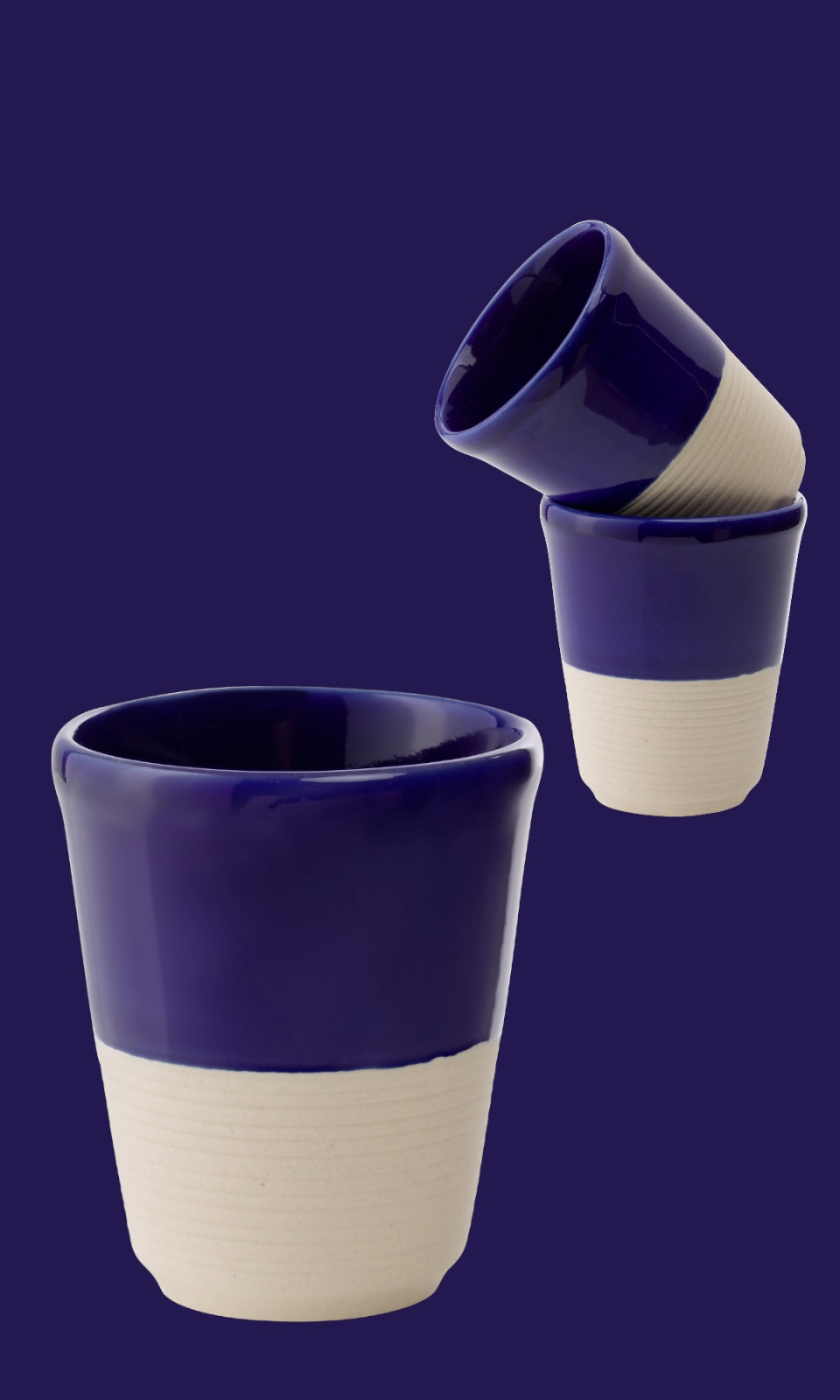 Pahar Arhitect Glaze Cobalt (2 Glazuri) 200 ml 6