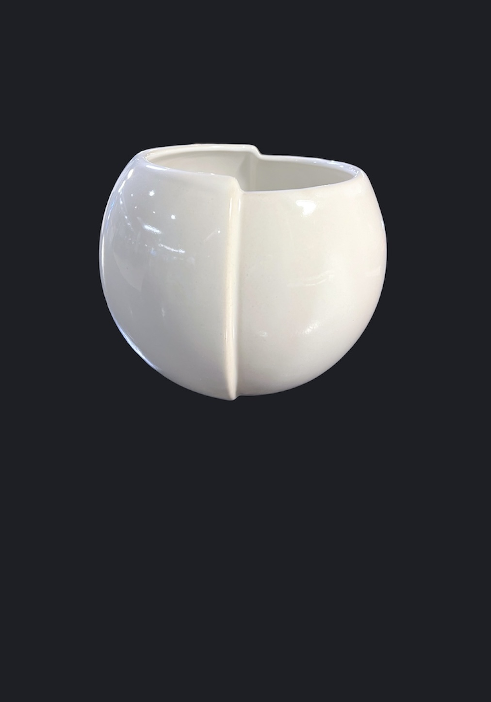 Vaza sau Ghiveci Alb Duo (17cm diametru, 14cm inaltime) 4