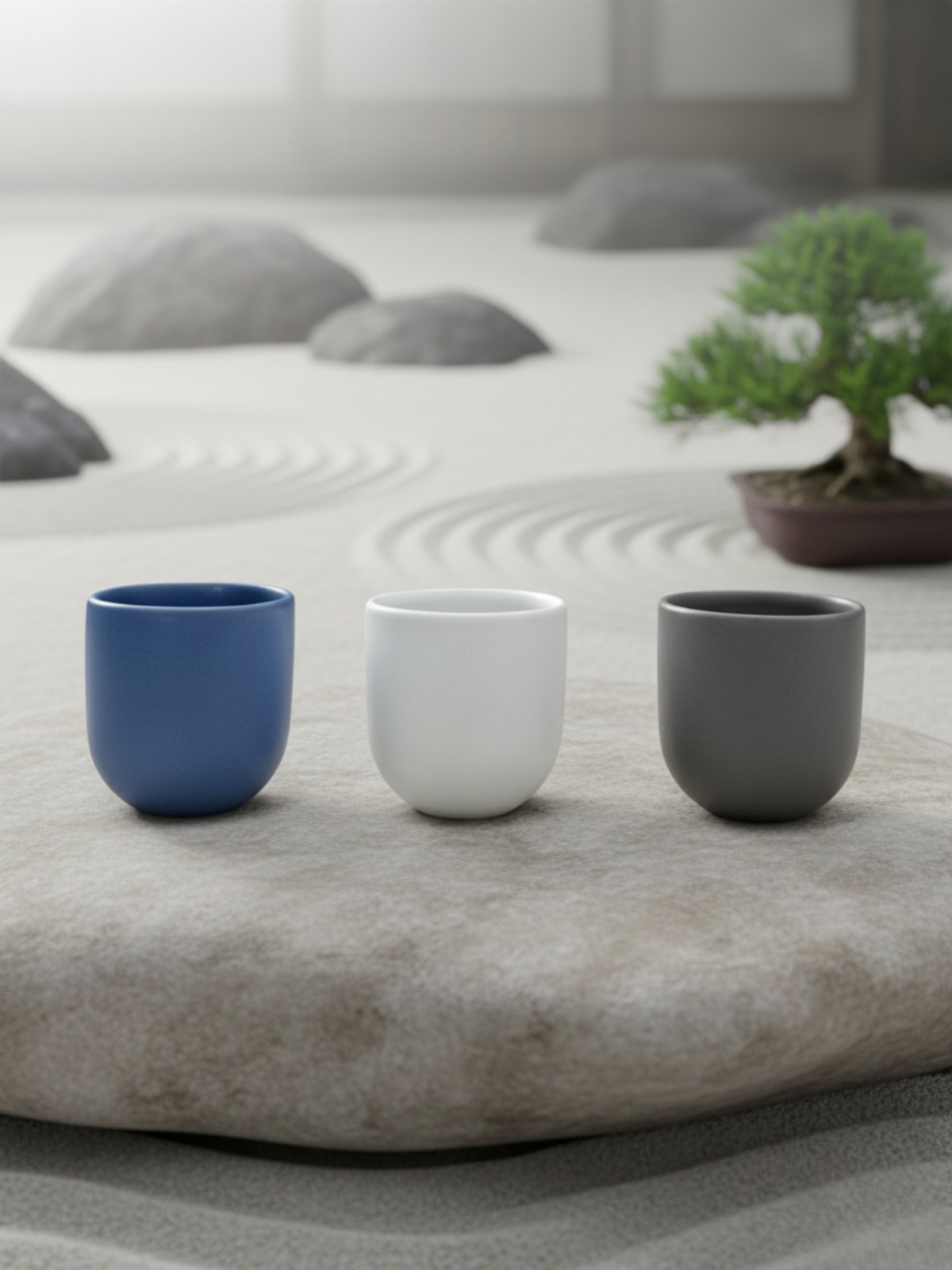 Set 3 cesti cafea Pahare Novum Trio Nimbus, glazura mata, 250ml 2