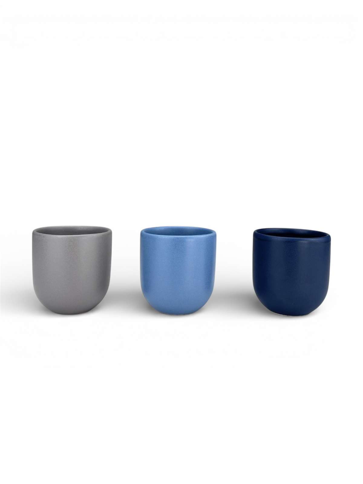 Set 3 cesti cafea Pahare Novum Trio Nordic, glazura mata, 250ml
