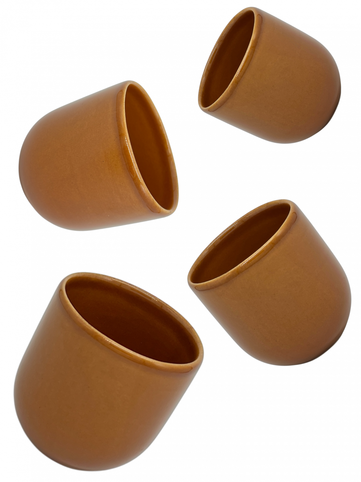 Pahar Cafea Novum Maro Teracota  (Pantone Brown Leather, 250ml) Gresie Glazurata Manual 2