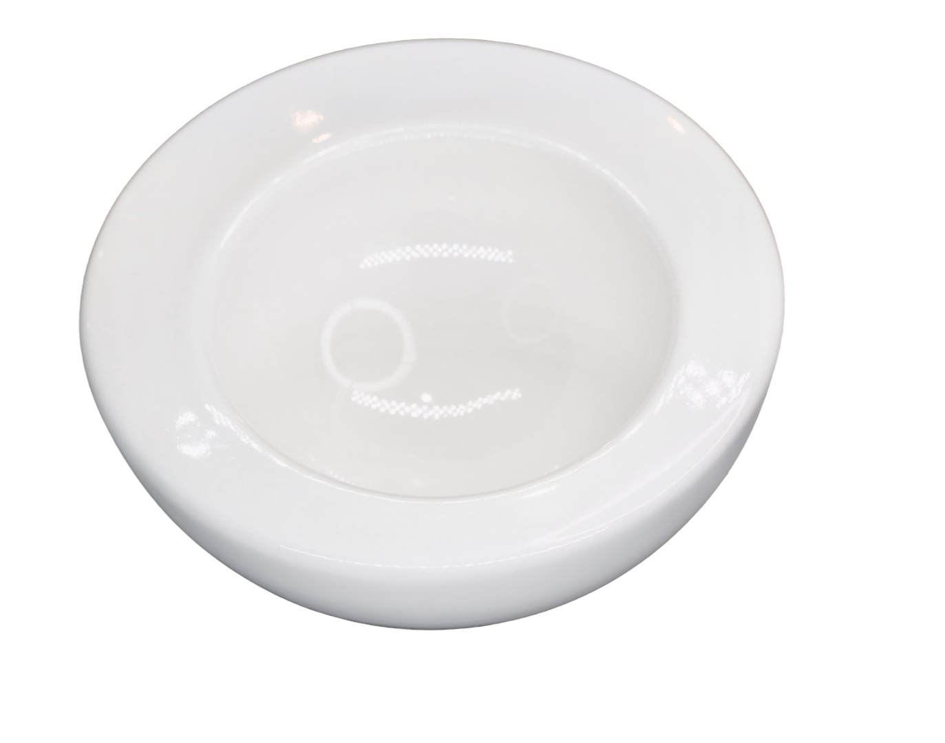 Set 2 boluri mici, Molecule Casablanca, glazura lucioasa alba, 350 ml, Diametru 17 cm 4