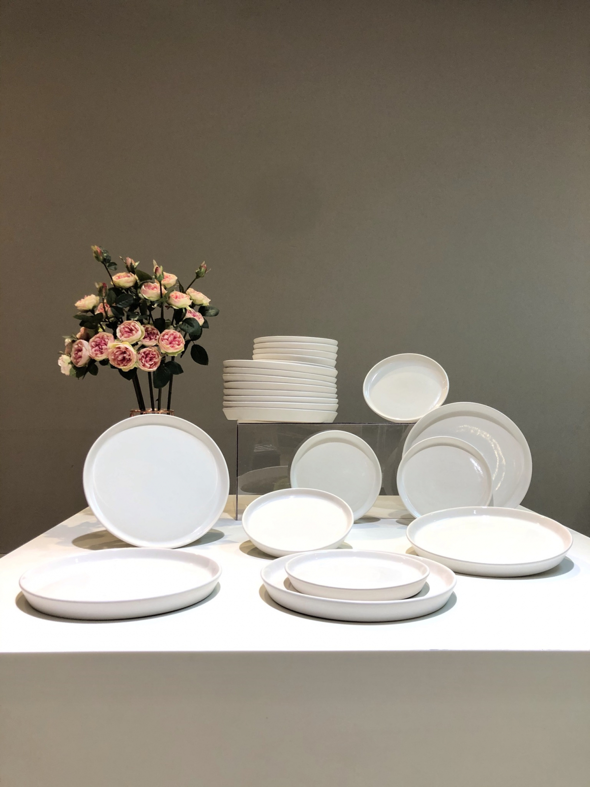 Set 4 Farfurii Casablanca (2F+2F Alb)