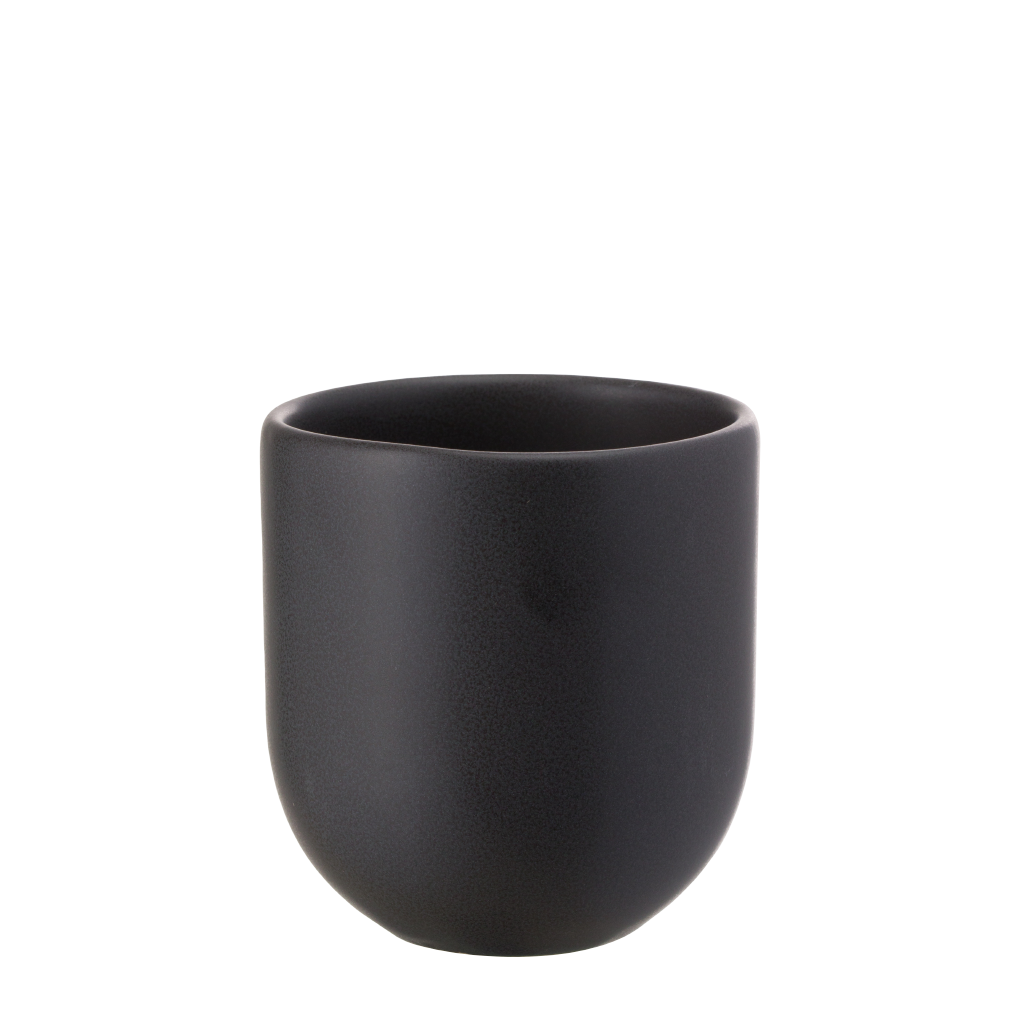 SET 2 PAHARE CAFEA VULCANO NEGRU CARBON MAT (1 PAHAR 250ML, 1 PAHAR 80ML) 6