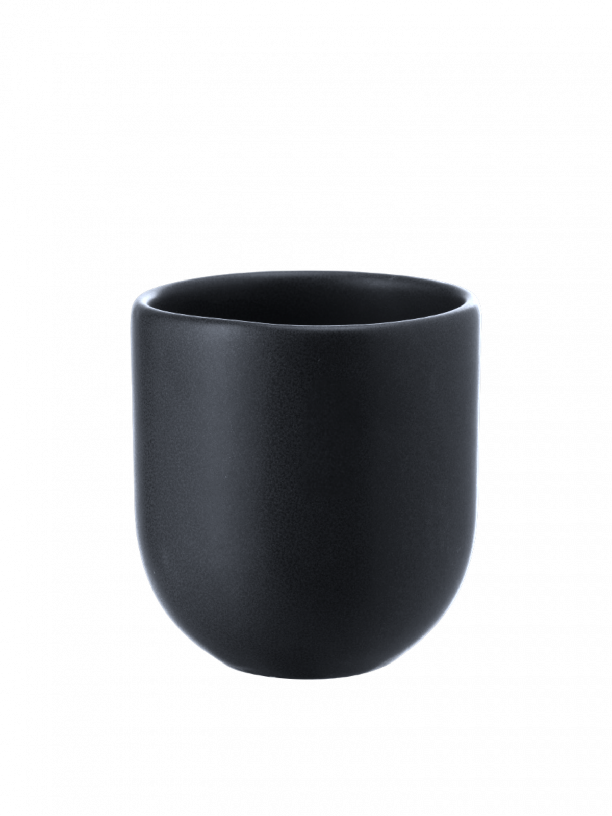 PAHAR CAFEA NOVUM VULCANO 150ML, NEGRU CARBON MAT (ESPRESSO, CAPPUCCINO) GRESIE GLAZURATA