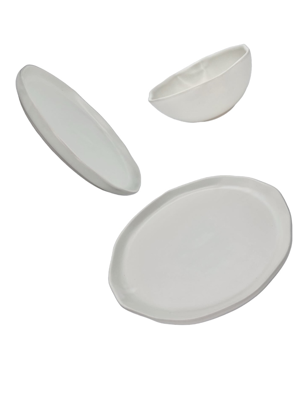 Bol NOVUM alb mat Milk Foam 15,5cm diametru, 7cm inaltime, 500ml  (gresie ceramica glazurata manual) 3