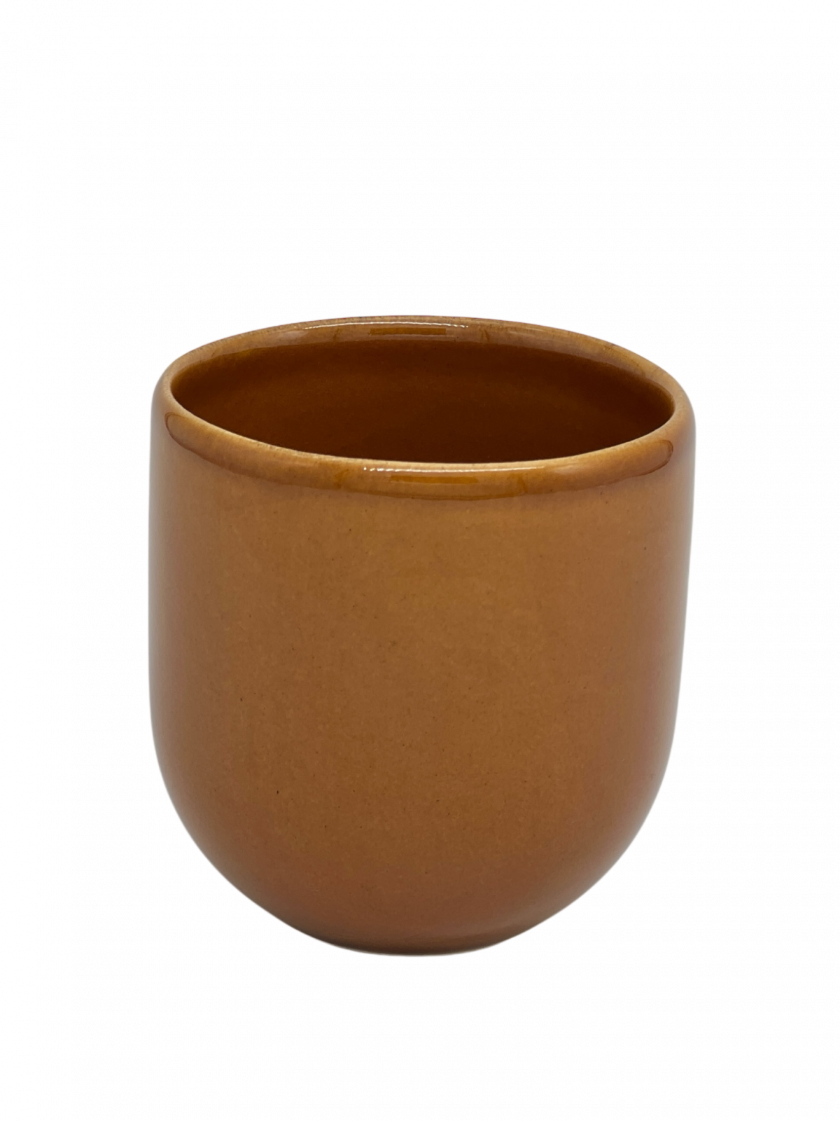 Pahar Cafea Novum Maro Teracota  (Pantone Brown Leather, 250ml) Gresie Glazurata Manual