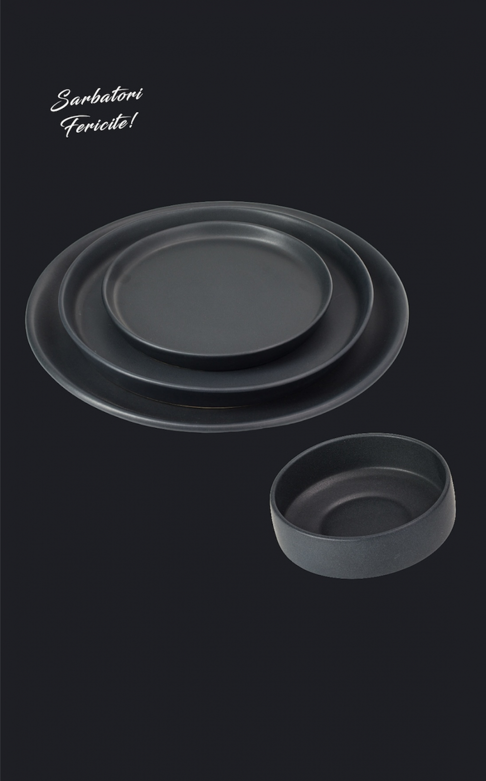 Set Cadou 24 Farfurii Vulcano Evenimente (6 Platouri 30cm, 6 Farfurii 25cm, 6 Farfurii 20cm, 6 boluri 400ml) LA COMANDA 25 de seturi 4