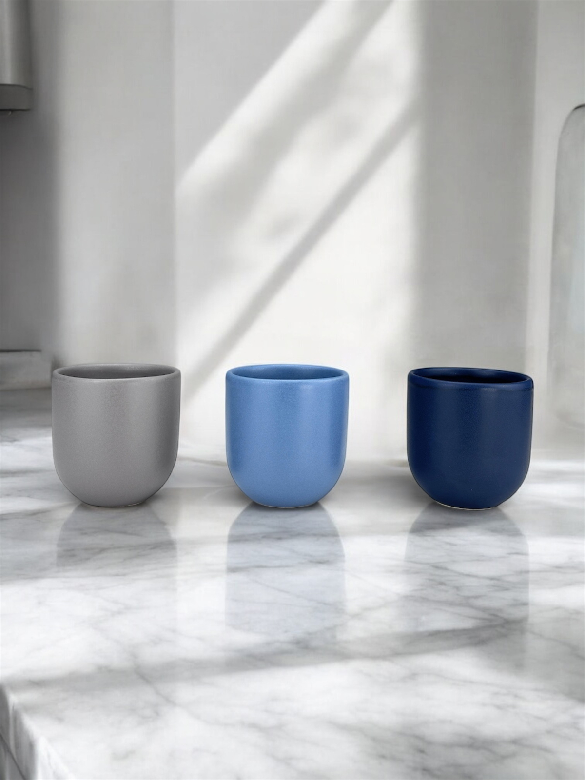 Set 3 cesti cafea Pahare Novum Trio Nordic, glazura mata, 250ml 3