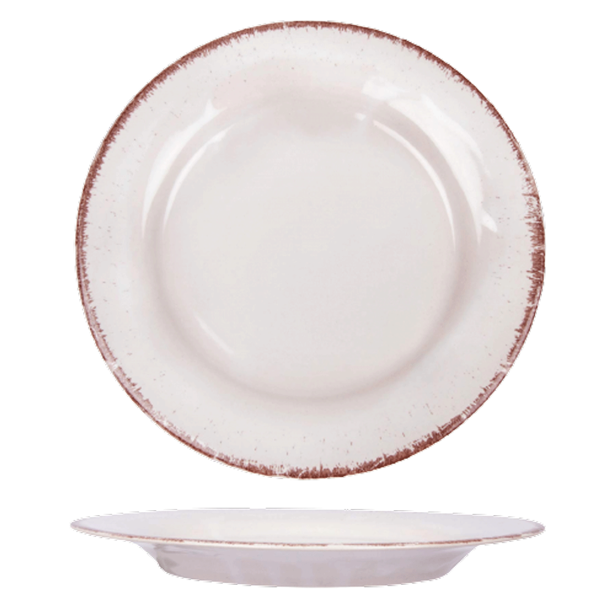 Platou Glaze Alb-Lapte 30cm