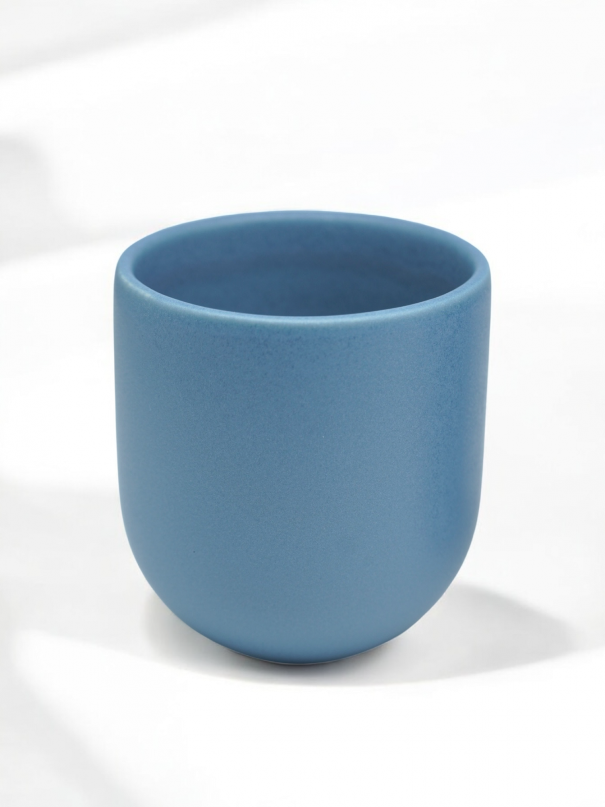 Set 3 Pahare Cafea NOVUM Velaris Blue Moon (Luna Albastra Mat) ,   250 ml, 150 ml, 80 ml ,   Gresie Ceramica Glazurata Manual 3