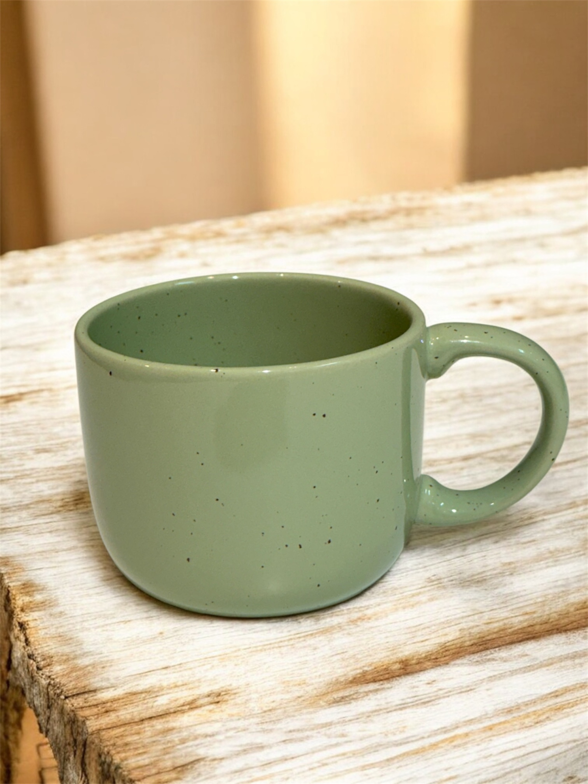 Cana cafea, Artizan Mineral Verde, glazura lucioasa, 400ml 2