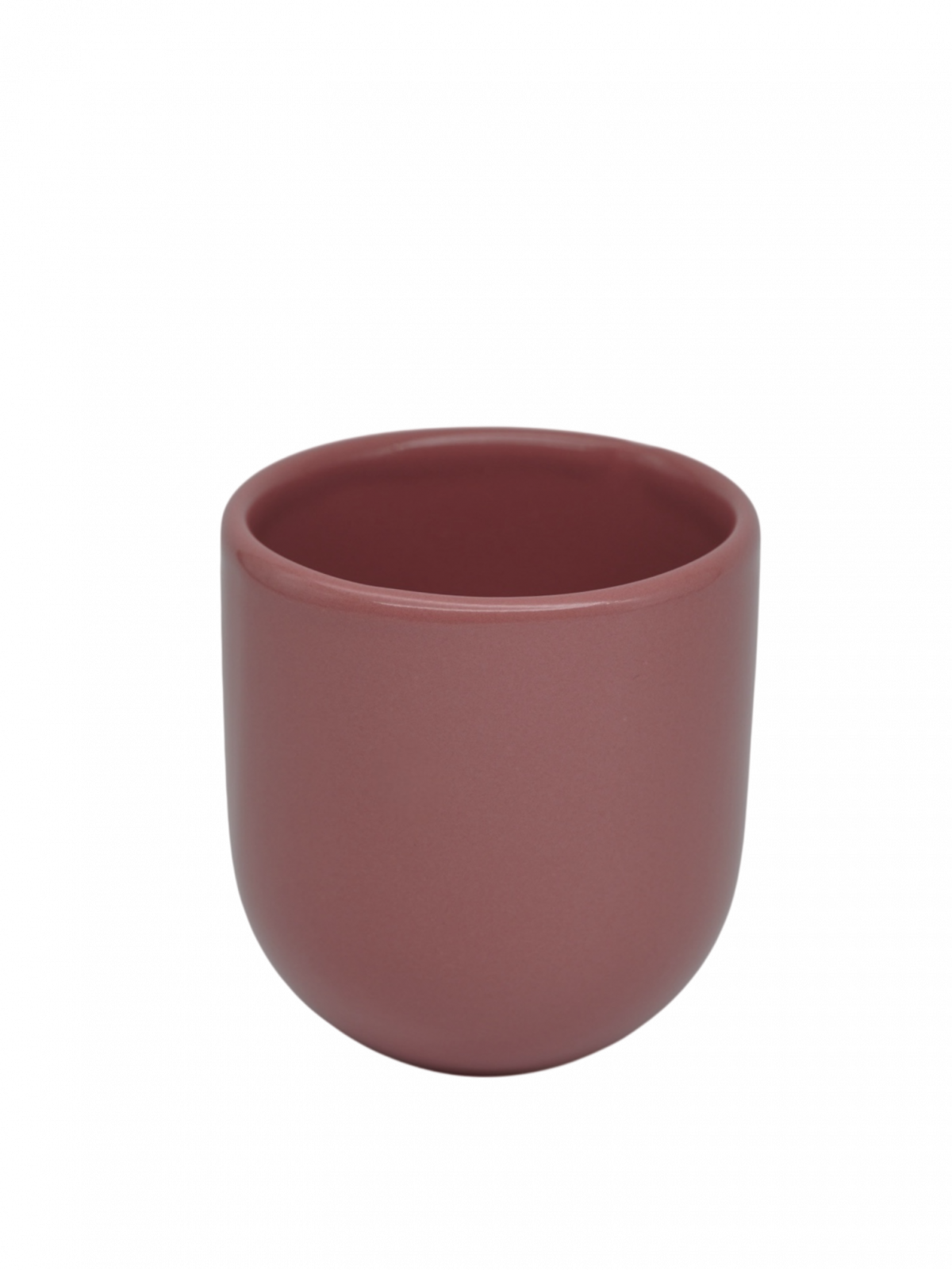 Pahar Cafea 250 ml NOVUM Marsala Rose (Roz Inchis Marsala Lucios) Gresie Ceramica Glazurata Manual