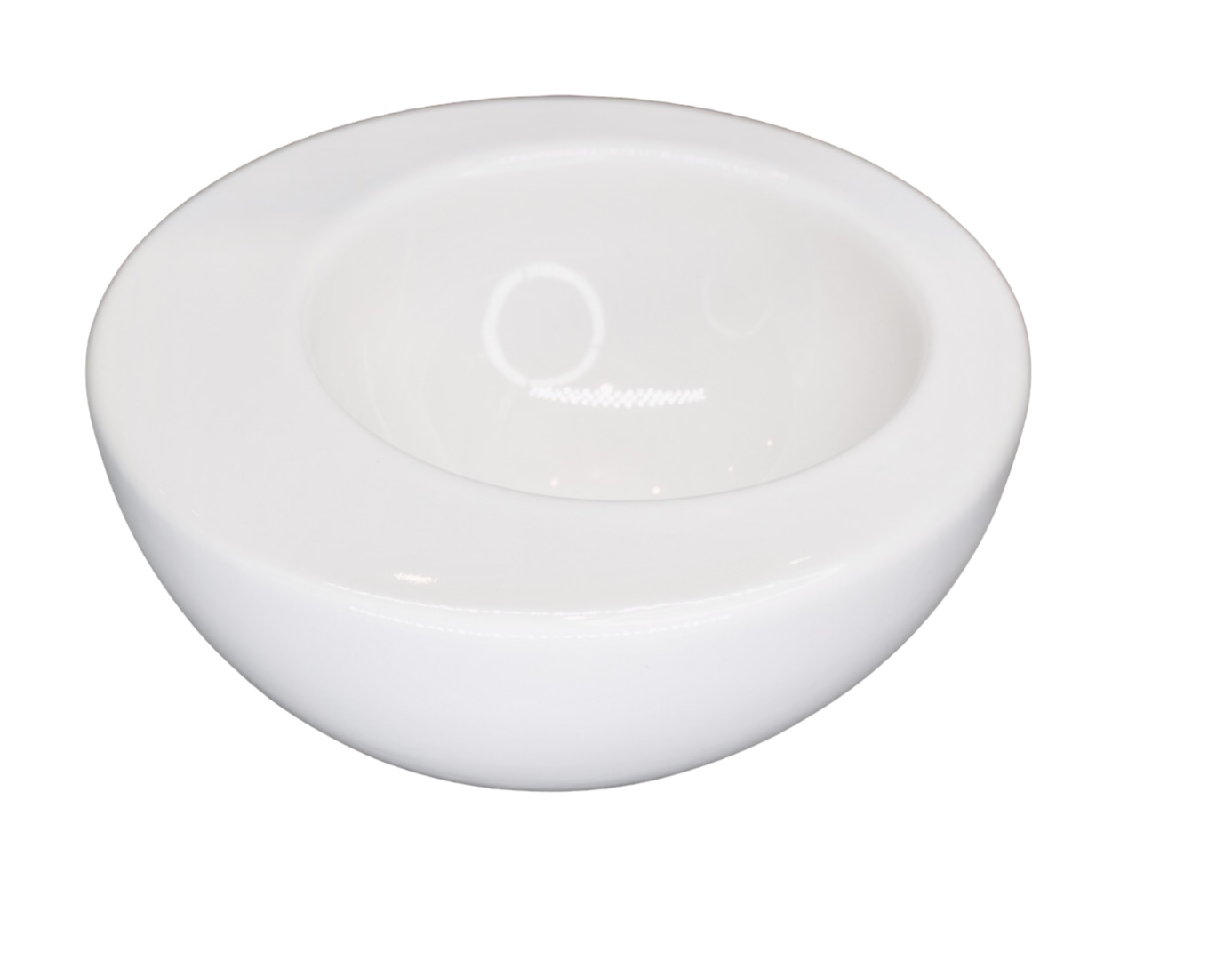 Set 2 boluri mici, Molecule Casablanca, glazura lucioasa alba, 350 ml, Diametru 17 cm 5