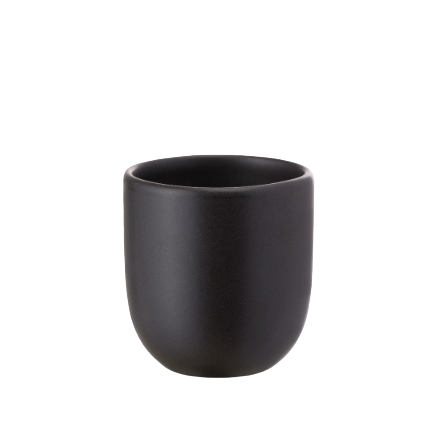 Set 50 Pahare Ceramica Novum Vulcano 150ml, Negru Carbon Mat (Espresso, Espresso Lapte)