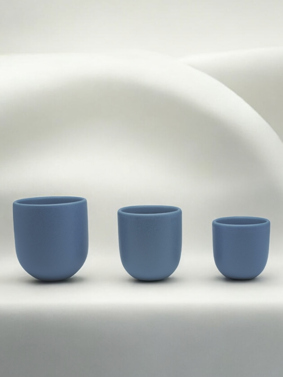 Pahar Cafea NOVUM Velaris Blue Moon 250 ml (Luna Albasta Mat) ,   Gresie Ceramica Glazurata Manual 2