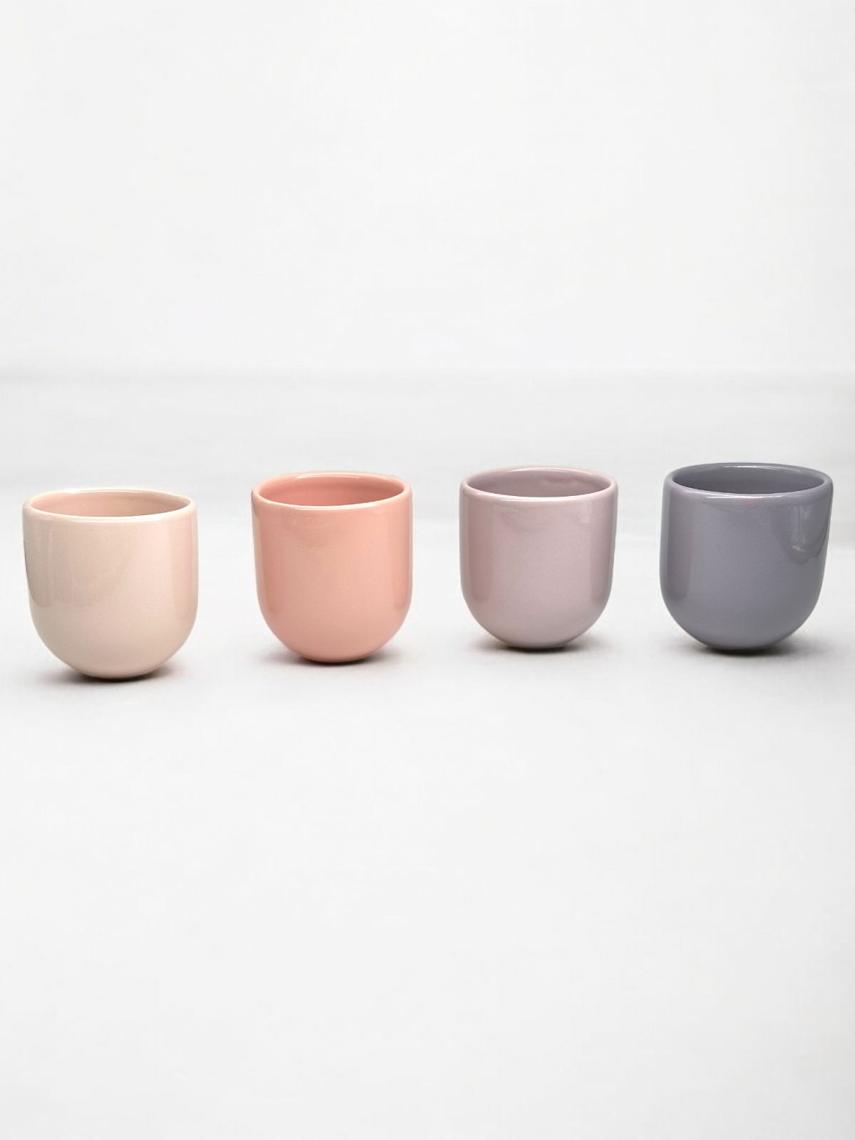SET 4 PAHARE CAFEA CERAMICA NOVUM SPRINGTIME PASTEL 250ML 2