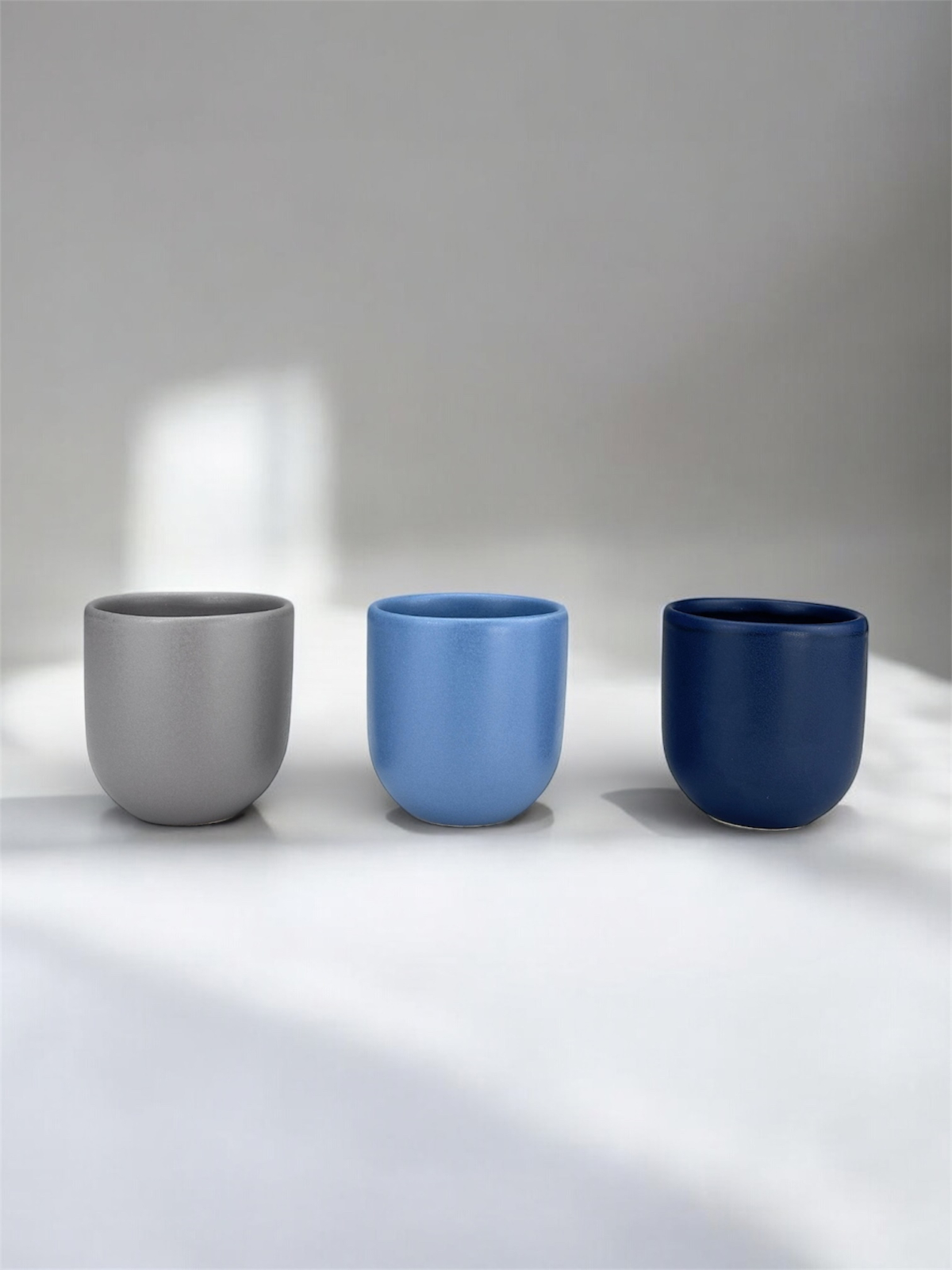 Set 3 cesti cafea Pahare Novum Trio Nordic, glazura mata, 250ml 2
