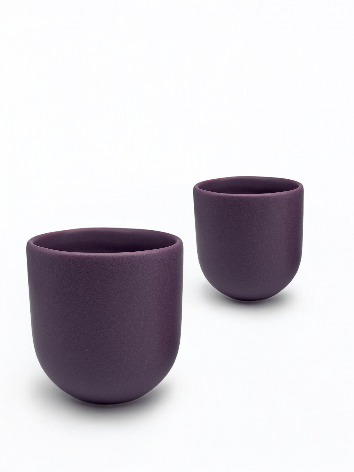 Set 3 Pahare Cafea NOVUM Velaris Purple Dynastia ,   250 ml, 150 ml, 80 ml (Mov Regal Mat) ,   Gresie Ceramica Glazurata Manual 6
