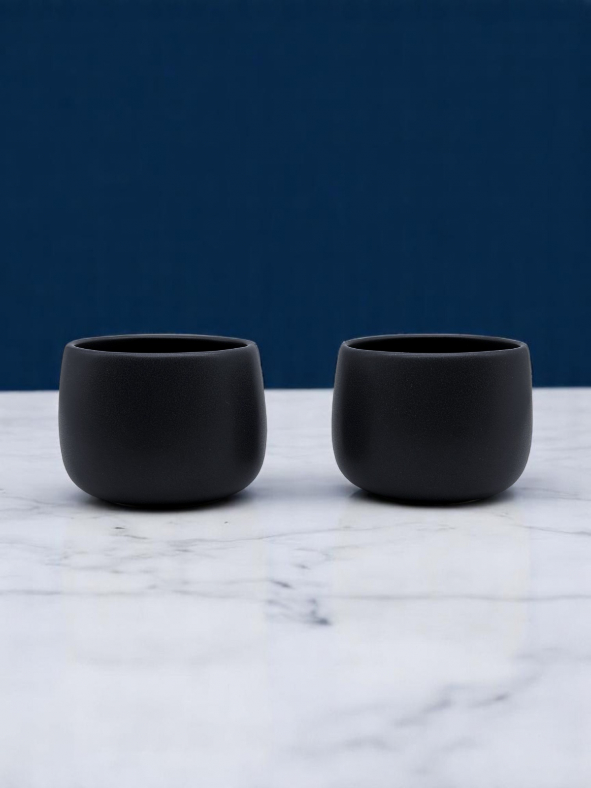 Set 2 Pahare Cafea NOVUM Vulcano Cappucino (Negru Carbon Mat 330ml) Flat White, Latte, Cappucino 5