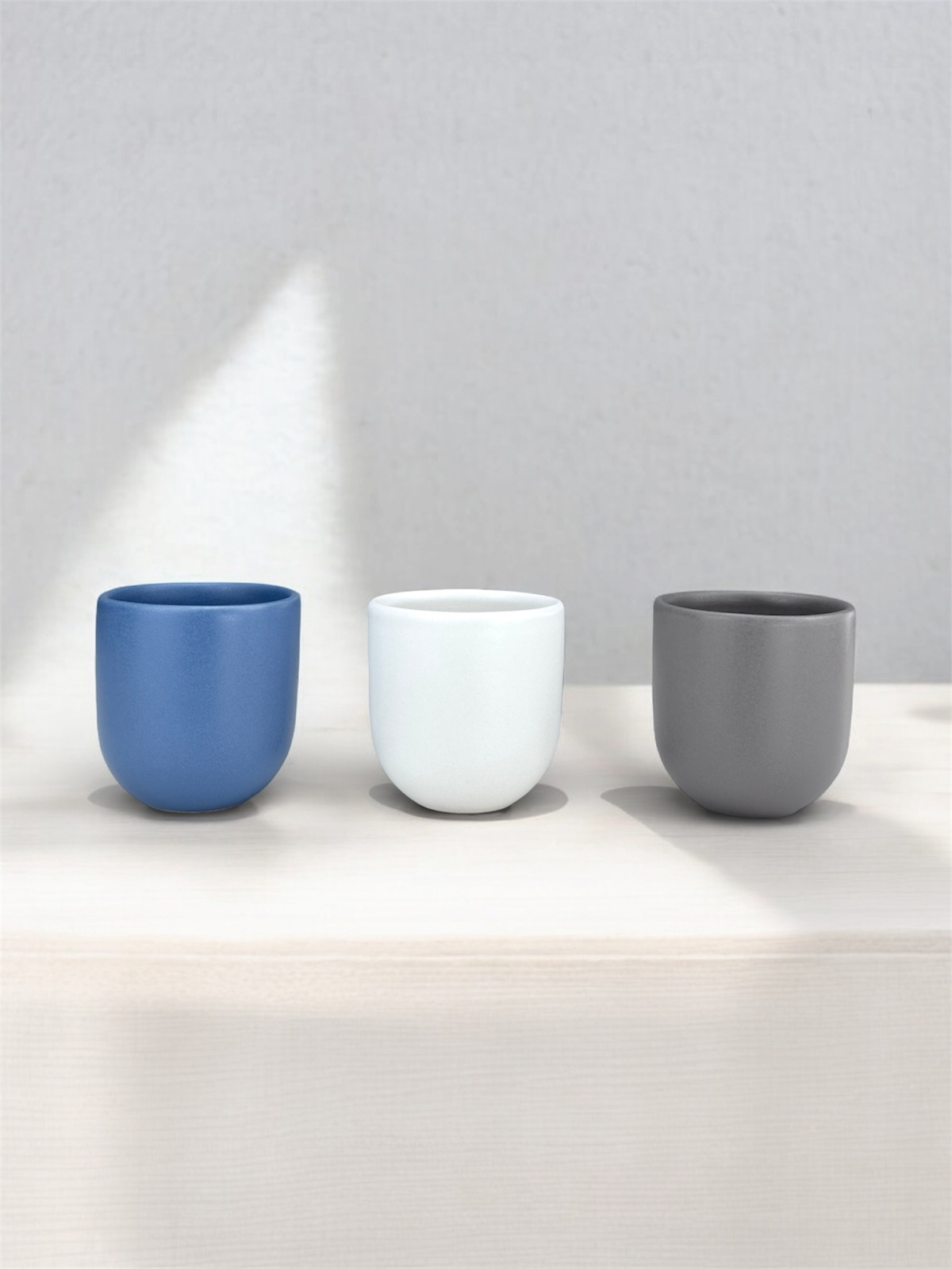 Set 3 cesti cafea Pahare Novum Trio Nimbus, glazura mata, 250ml 3