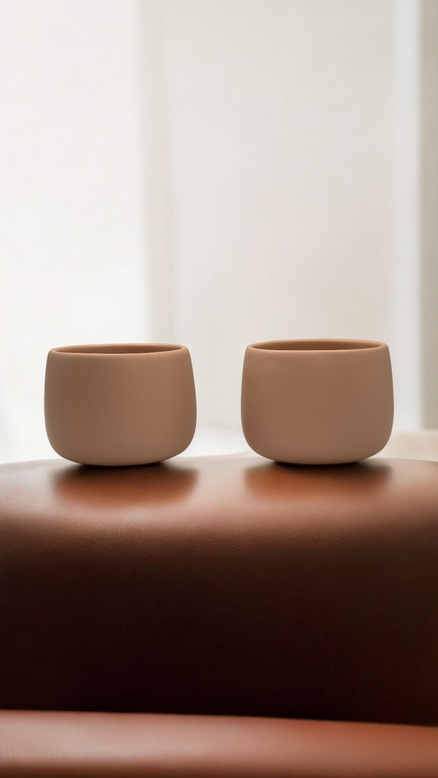 Pahar cafea NOVUM Margo Cappucino 330ml Flat White, Latte (Maro deschis Cacao cu Lapte) 3