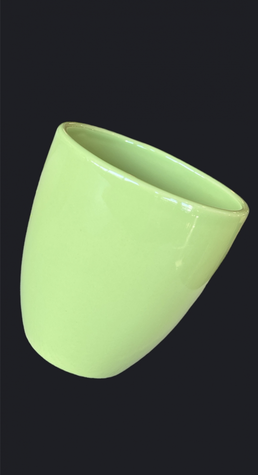 Ghiveci HOME Verde Lime (Diametru 13cm Inaltime 14cm) masca ceramica flori 4