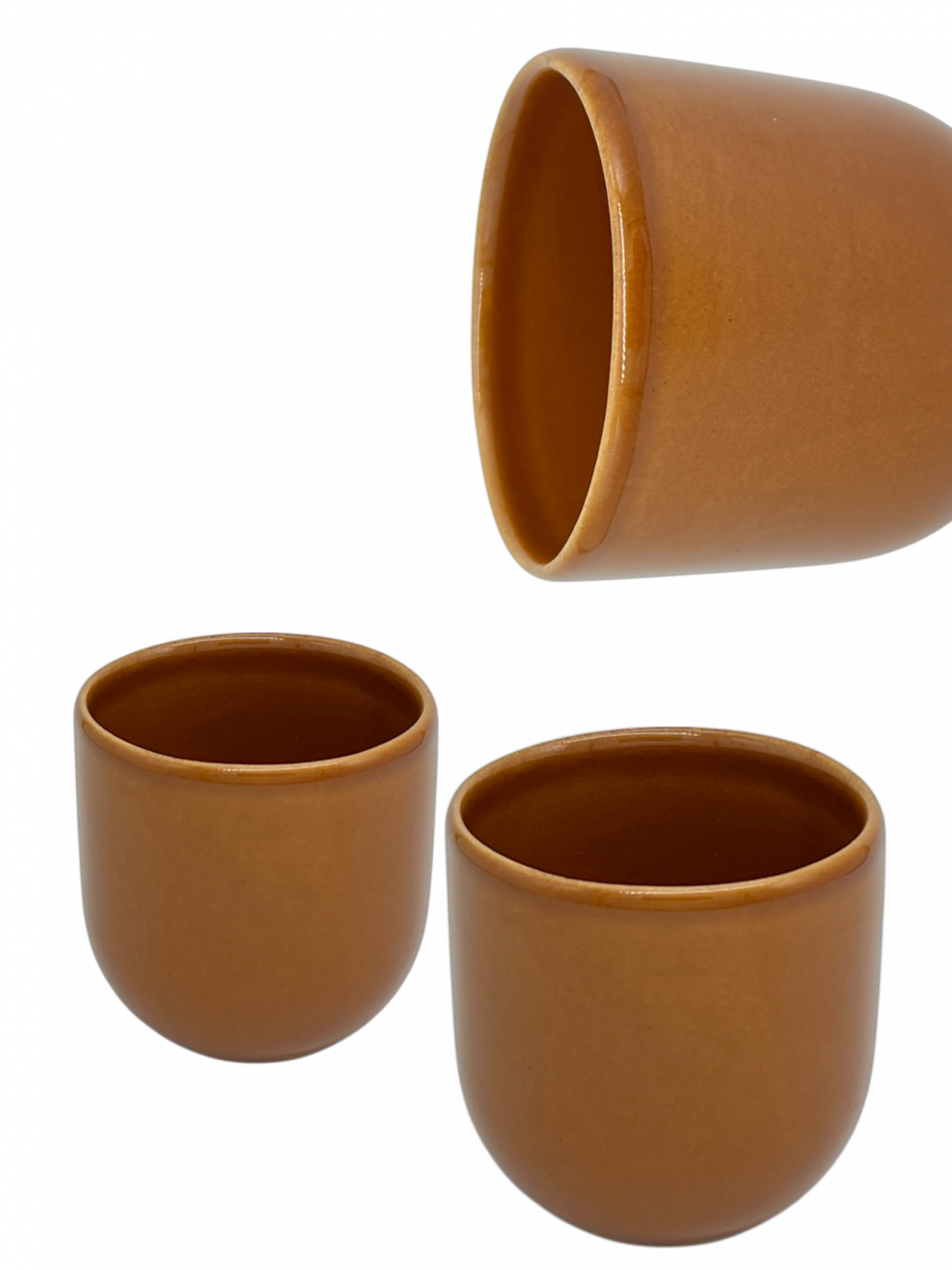 Pahar Cafea Novum Maro Teracota  (Pantone Brown Leather, 250ml) Gresie Glazurata Manual 4