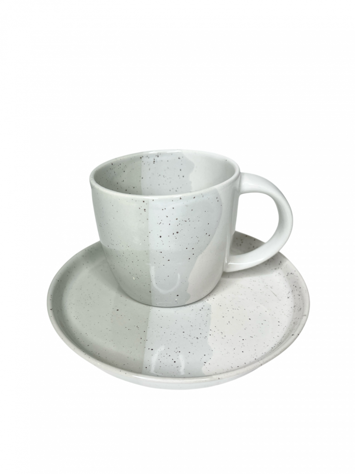 Set Cafea Cana si Farfurie Artizan Gri (1 cana 450ml, 1 farfurie 20cm) 2