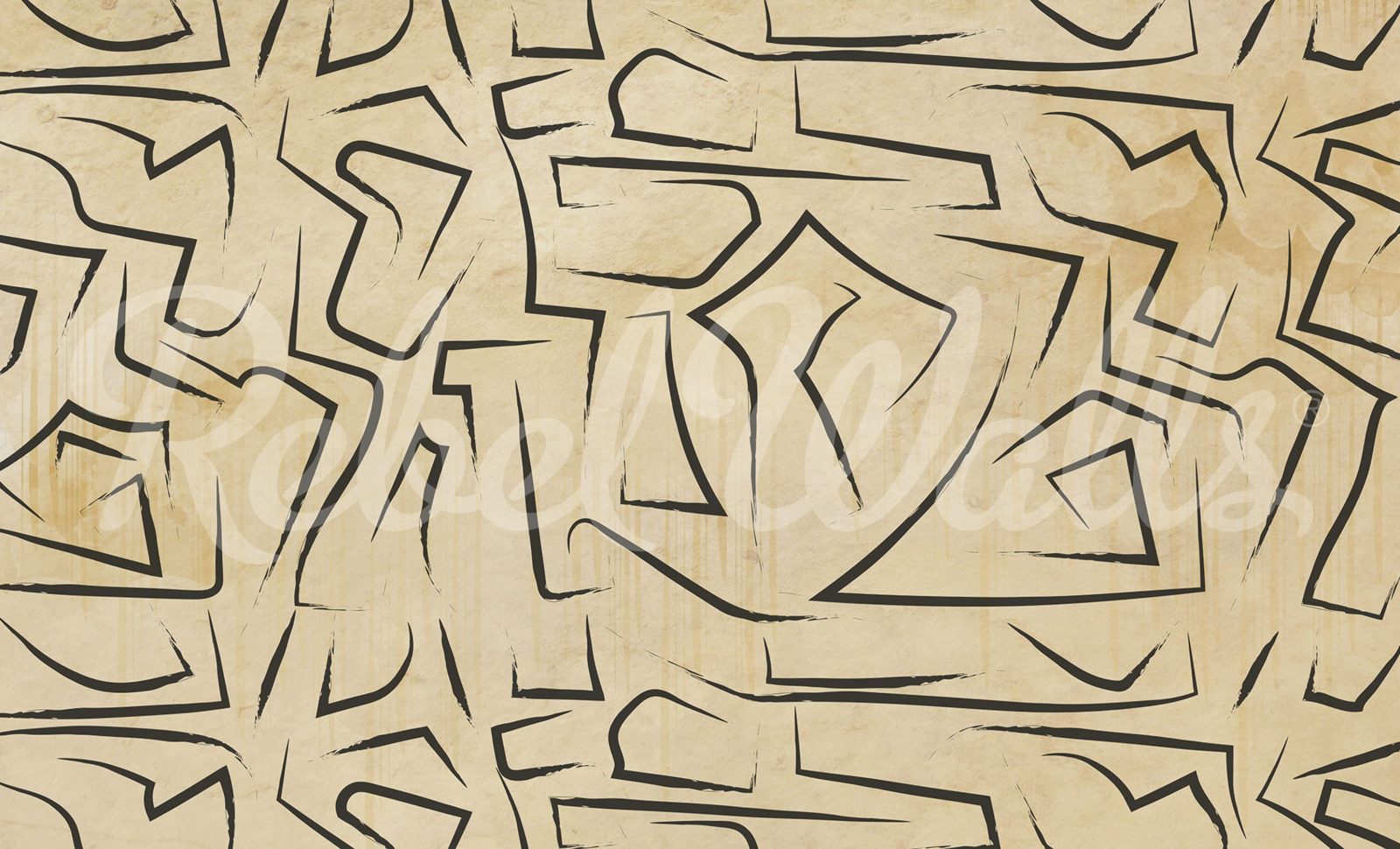 Artistic Lines, Beige, Rebel Walls