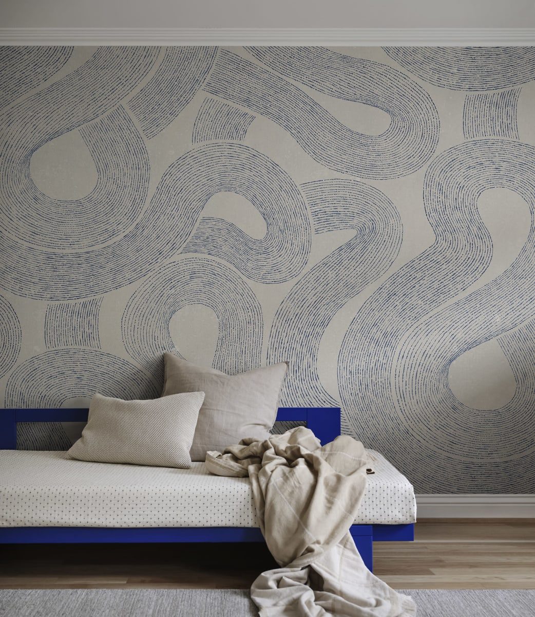 Zen Mural, Indigo Blue, Sandberg 2