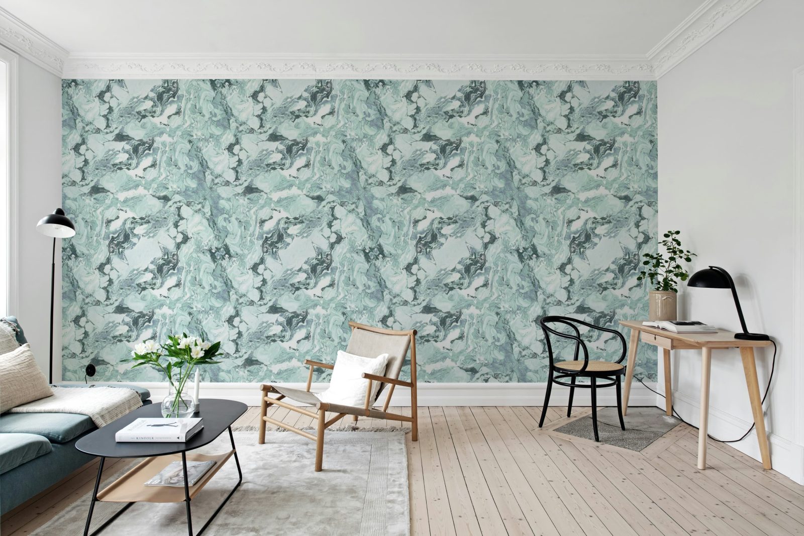 Stone Marble, Blue, Rebel Walls 3