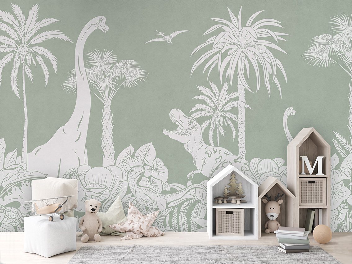 Monochrome Dino - Green, Kikki Belle 3