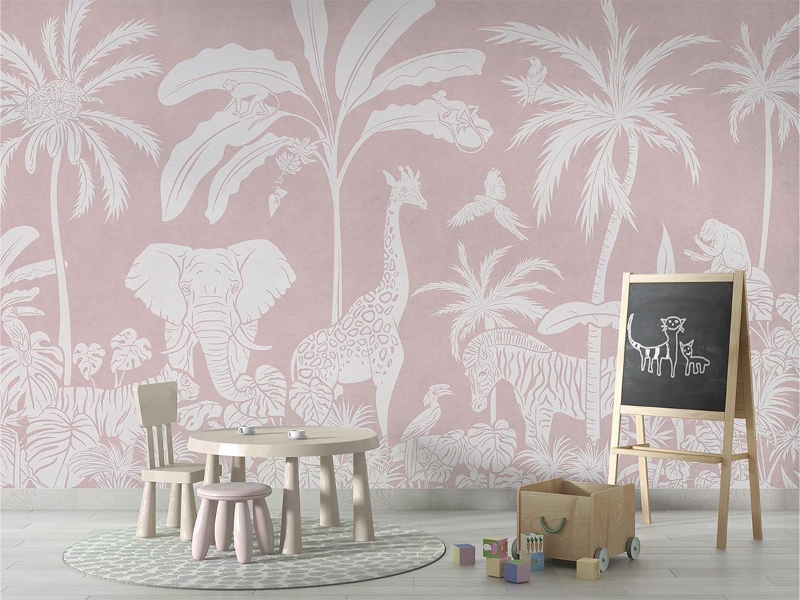 Monochrome Jungle - Pink, Kikki Belle 4