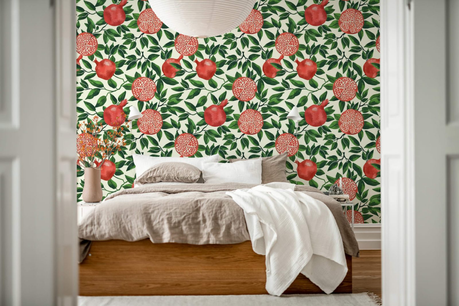 Pomegranate, Green, Rebel Walls 3